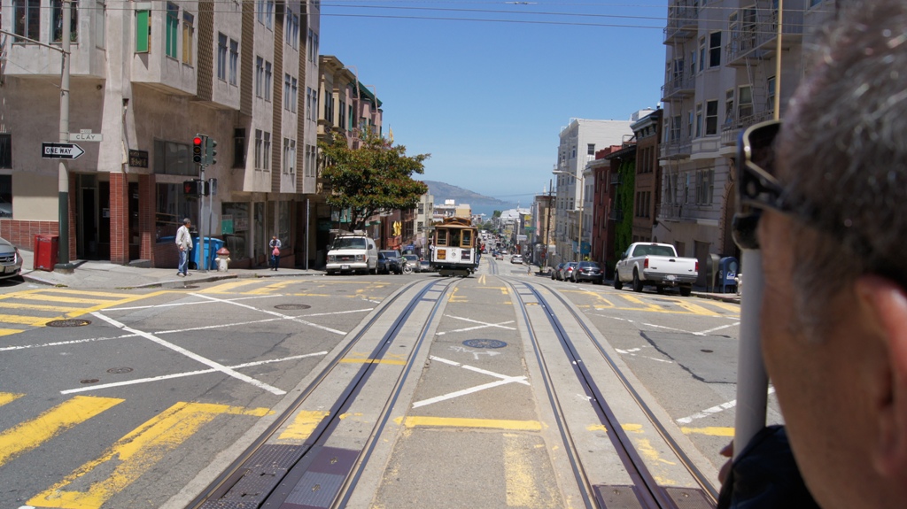 Сан-Франциско -трамвайчики, город (San Francisco Cable Car California June 2011), Калифорния, -  Путешествие по Калифорнии, заметки путешественника, Июнь 2011 год.